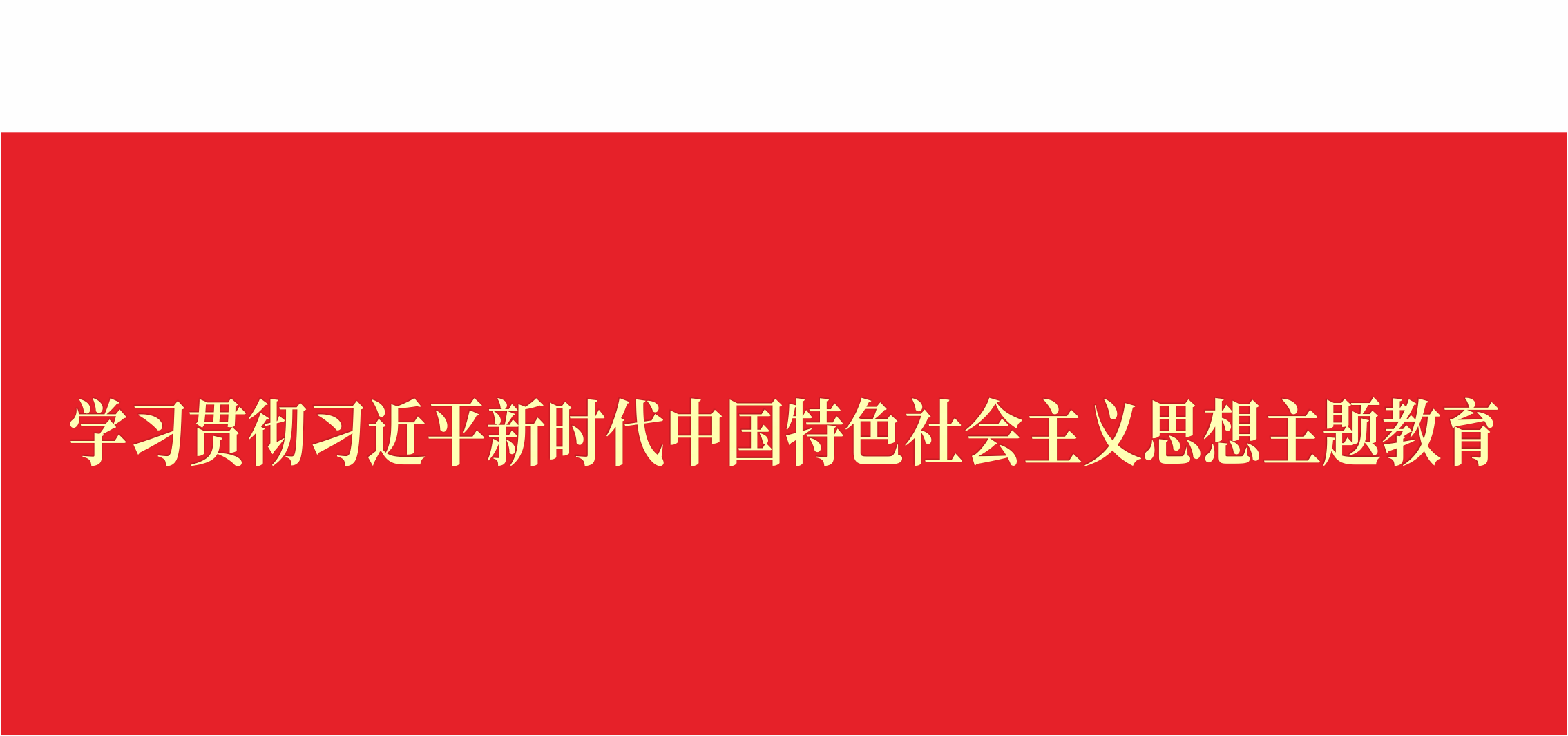 學(xué)習(xí)貫徹習(xí)近平新時代中國特色社會主義思想主題教育